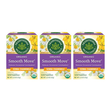 Traditional Medicinal Tea, Og, Smooth, Senna Cham, 16-Count (Pack Of 3)
