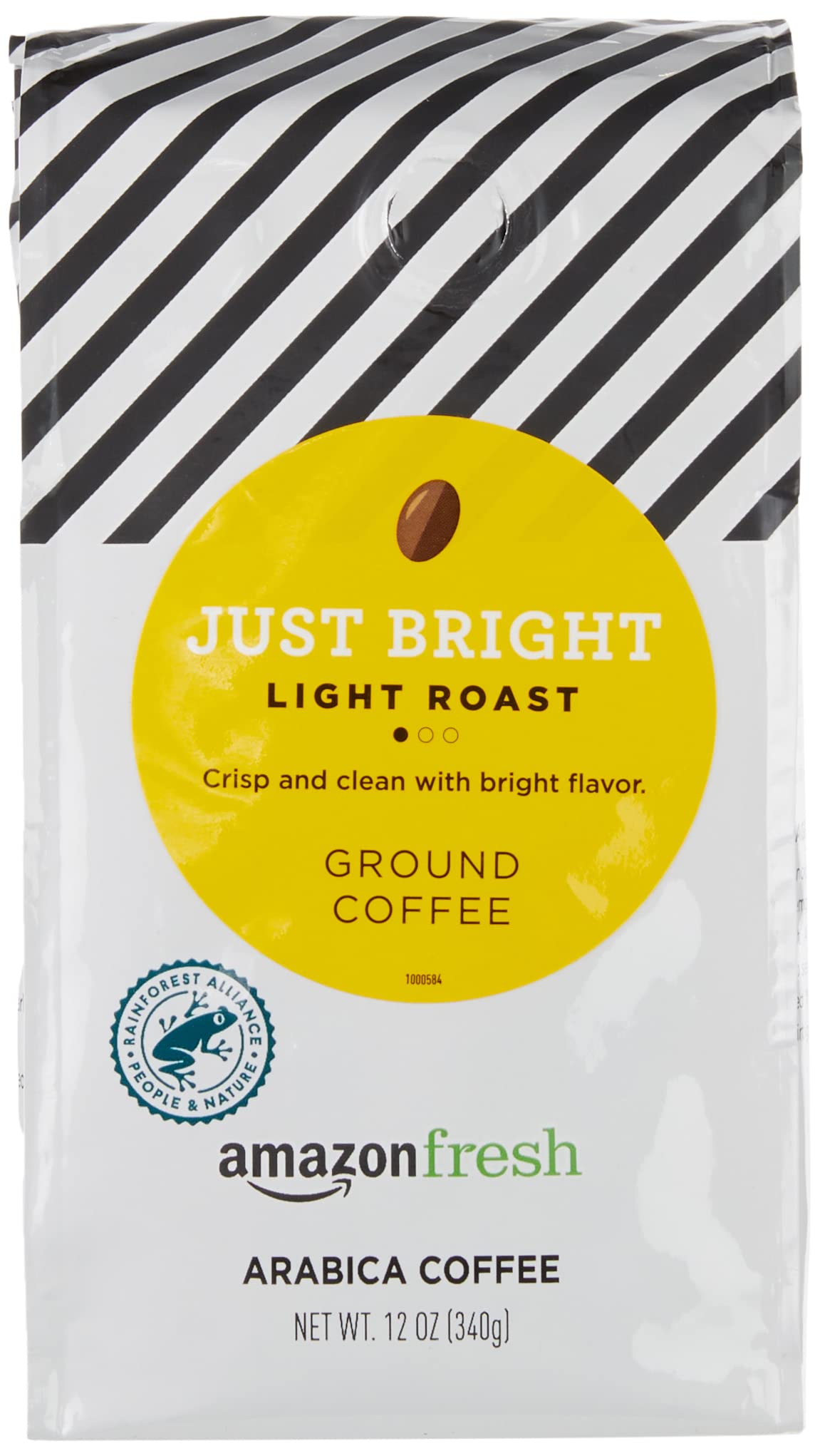 Amazon Fresh Ground Coffee, Light Roast, 12 Ounce Pack