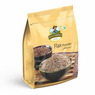 Jewel Farmer Flax Powder Enriched With Fiber Protein,Omega 3 & 6 Cholesterol Free Nutritious Pack Of Granulated Alasi, Teesi (25