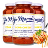 Yo Mama s Foods Low Carb Four Cheese Pasta Sauce, No Sugar Added | (3) 25 Ounce Jars | Gluten Free and Paleo Friendly, crafted 