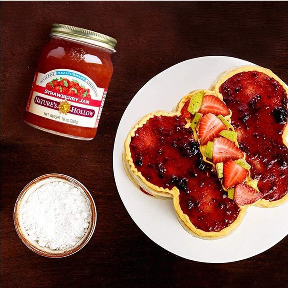 Natures Hollow Strawberry Jam, Sugar Free, Low Cal, Vegan, Gluten Free, 10oz