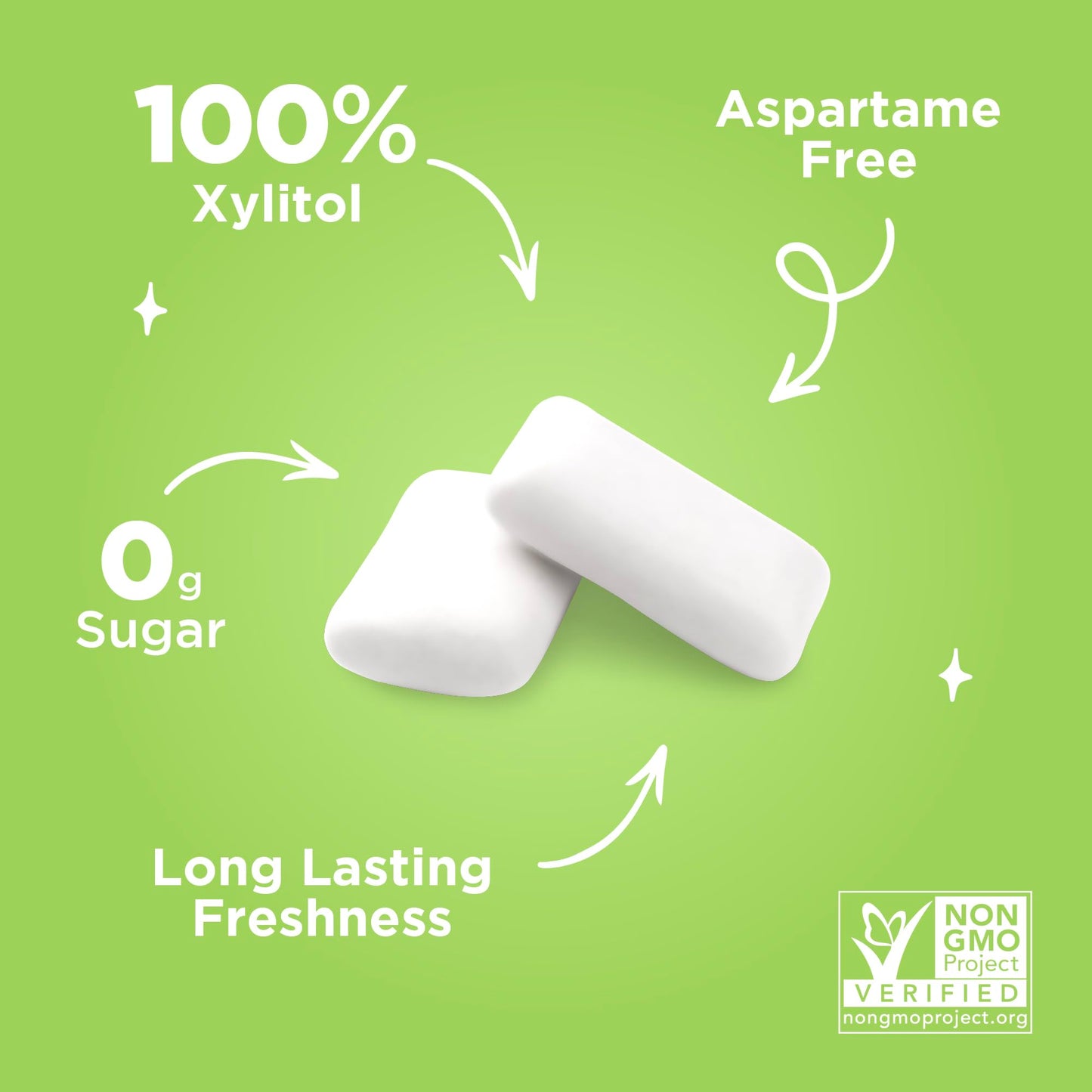 PUR Gum Aspartame Free Chewing Gum, 100% Xylitol, Sugar Free, Vegan, Coolmint, 55 Count (Pack of 3)