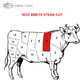 Nordic Catch - Grade A5 Japanese Wagyu Beef, Ribeye Steak Without Bone, Always Fresh Thick Cut, 1 Pound Skin-Packed 100% Authent