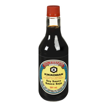 Kikkoman Soy Sauce - Traditionally Brewed, Healthy and Authentic, Gluten-Free, Pleasant Smell, Ideal for Seasoning Different Cui