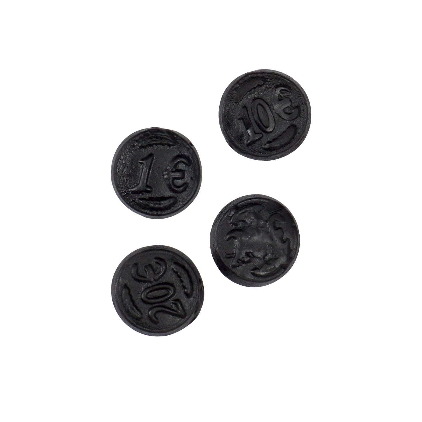 Dutch Licorice Coins, 5.29 Ounce Bags (Pack Of 12), Black Licorice Candy