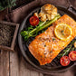 New York Steak & Seafood Set Of Frozen Salmon Filets - Skinless Salmon Fillets Of 8 Oz Each - Omega-Rich Norway Atlantic Salmon