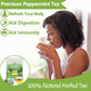 ULTHMOK Premium Peppermint Tea Bags, 100 Count, 100% Natural Peppermint Leaves, Caffeine-Free, No Additives