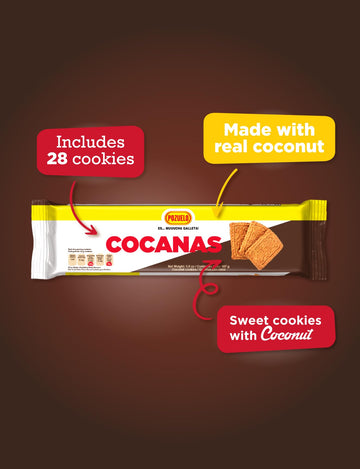 Pozuelo Cocanas Cookies | Coconut Cookies | Fresh & Crunchy | Great Dessert | 5.89 Oz (Pack Of 3)