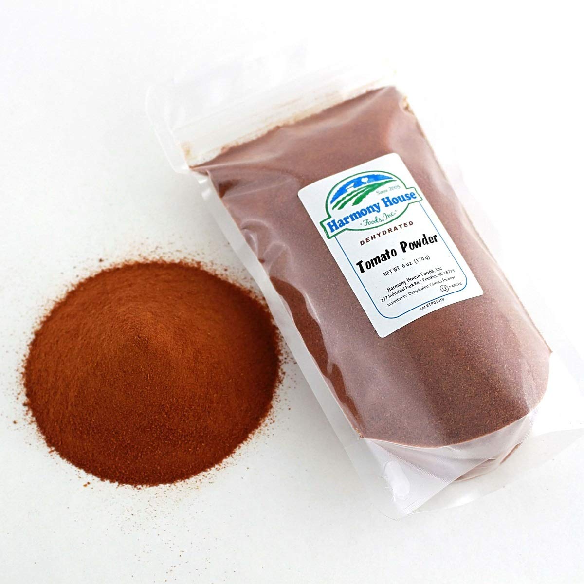 Harmony House Premium Dehydrated Tomato Powder, 6 oz Pouch, Made from Harvest Red Tomatoes