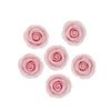 Global Sugar Art Premium Edible Roses, Pink, Unwired, Medium 1.5 Inches, 12 Count By Chef Alan Tetreault