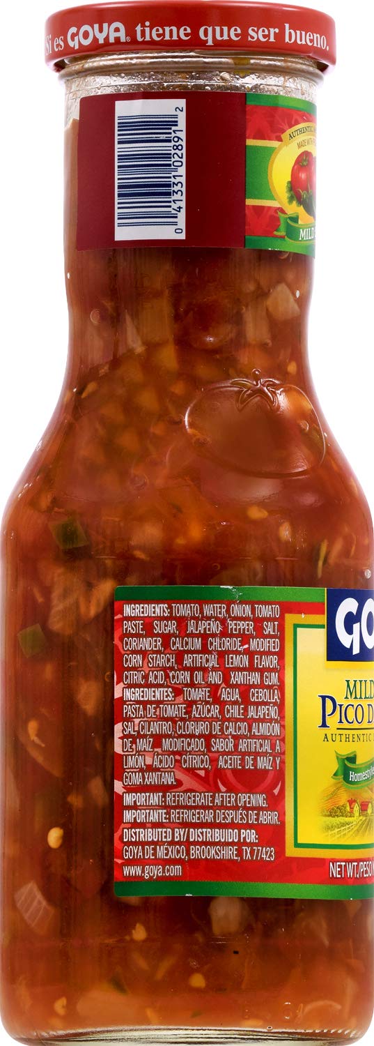 Goya Pico De Gallo Authentic Mexican Home-Style Chunky Salsa, 17.6 Ounce