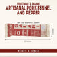 Foustmans Salami Fennel and Pepper Pork Artisanal, Nitrate-Free, Naturally Cured, Gluten-Free, Dairy-Free, 8 Oz Sticks