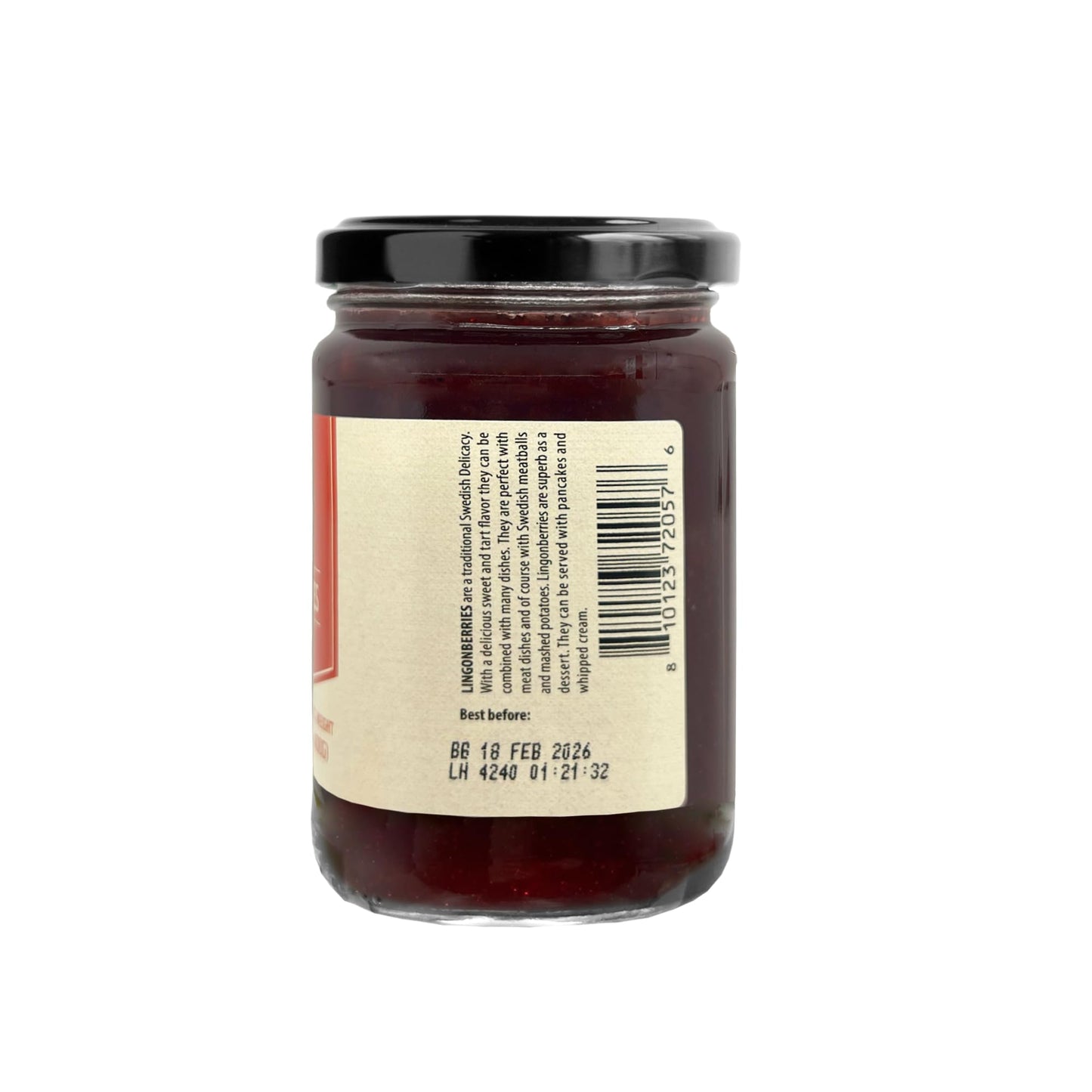 Sanniti Lingonberries Jar Imported From Sweden, 14.1 Ounces