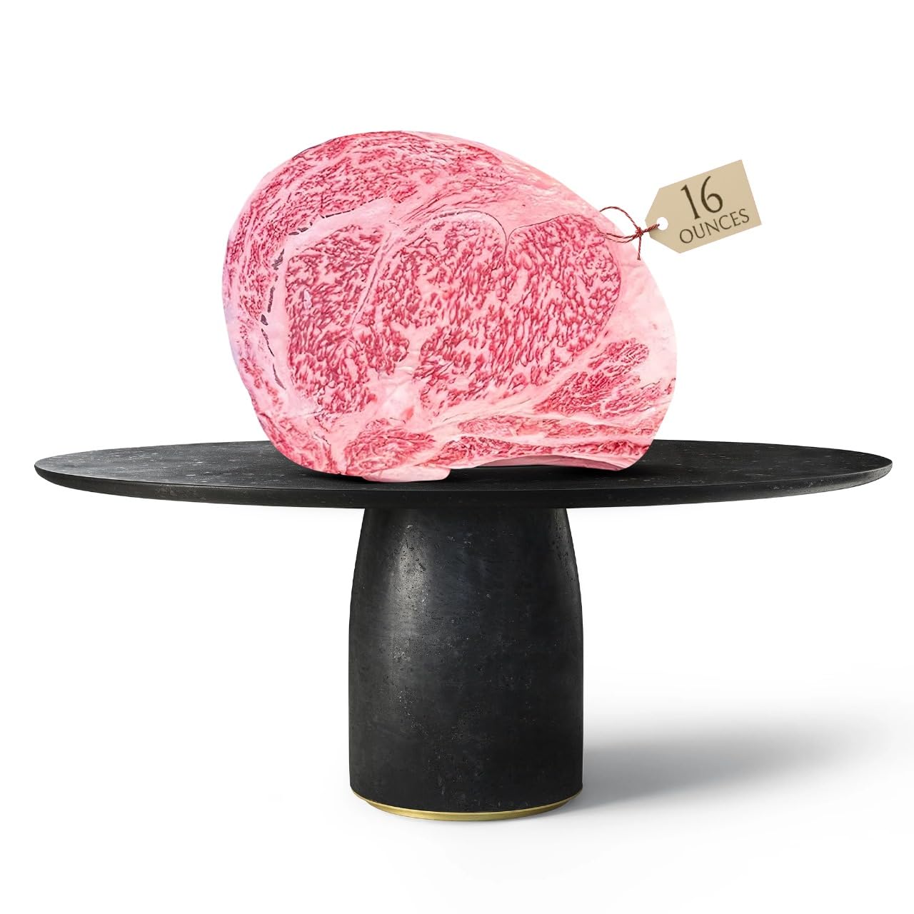 Japanese A5 Wagyu Ribeye Steak 16 oz - Authentic Full-Blood Kobe Beef - BMS 10-12, Premium Grade Gift idea.