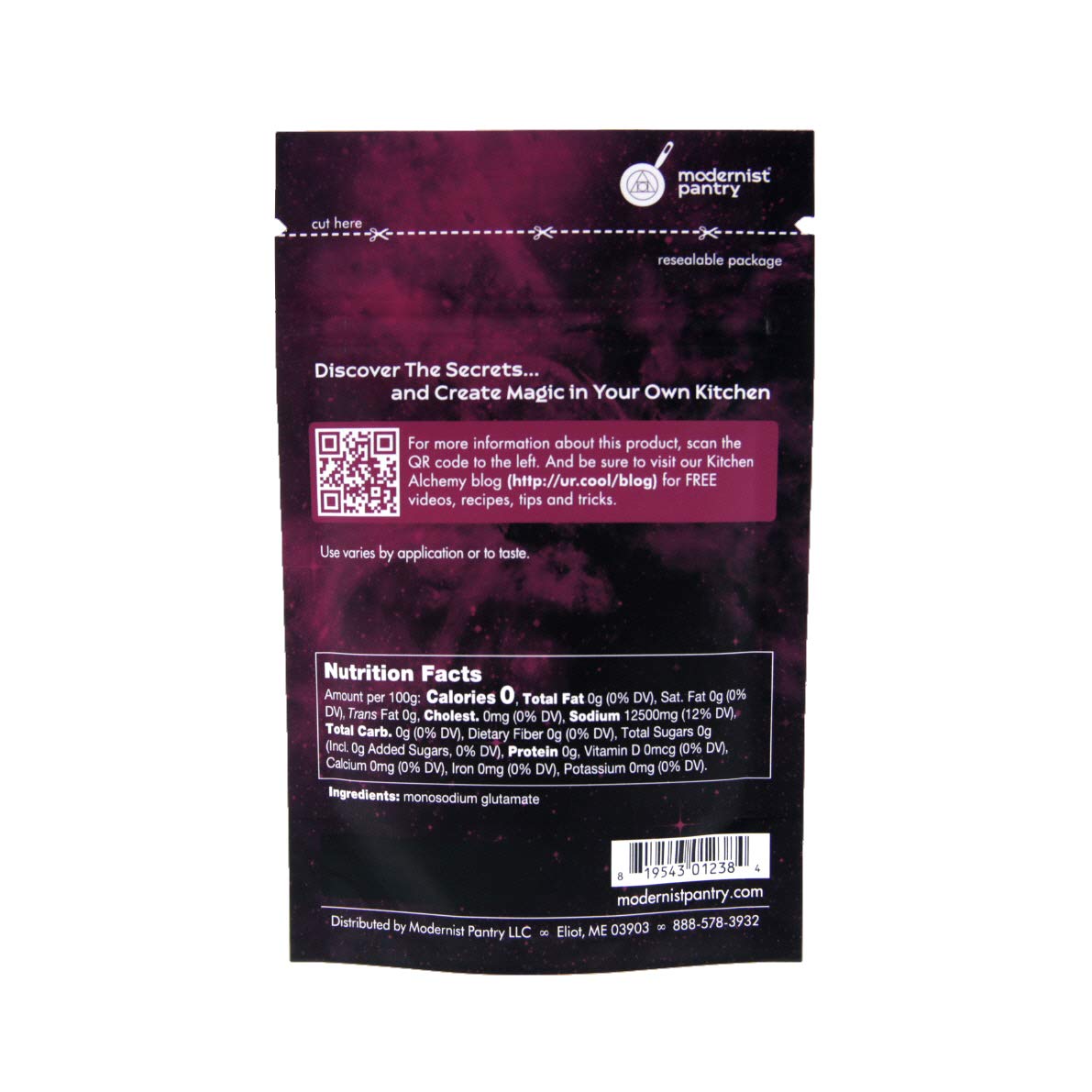 Modernist Pantry Monosodium Glutamate (MSG) Gluten-Free Vegan 50g/2oz - OU Kosher Certified