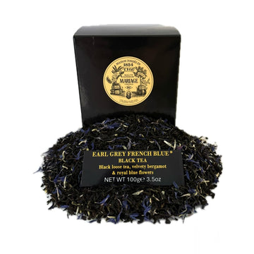 Mariage Freres Earl Grey French Blue  Black Tea 100g 3.5oz Loose Tea (1 Pack)