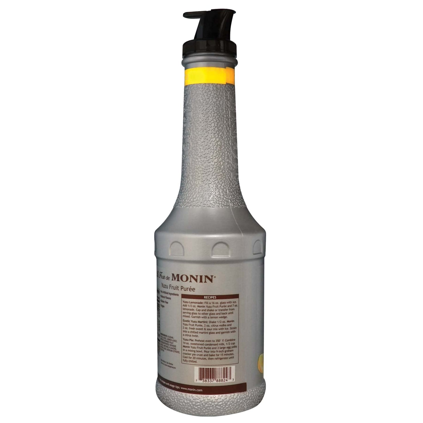 Monin - Yuzu Pur  E, Sweet & Tangy Citrus Flavor, Great For Teas, Sodas, Cocktails, & More, Natural Flavors, No Artificial Sweet
