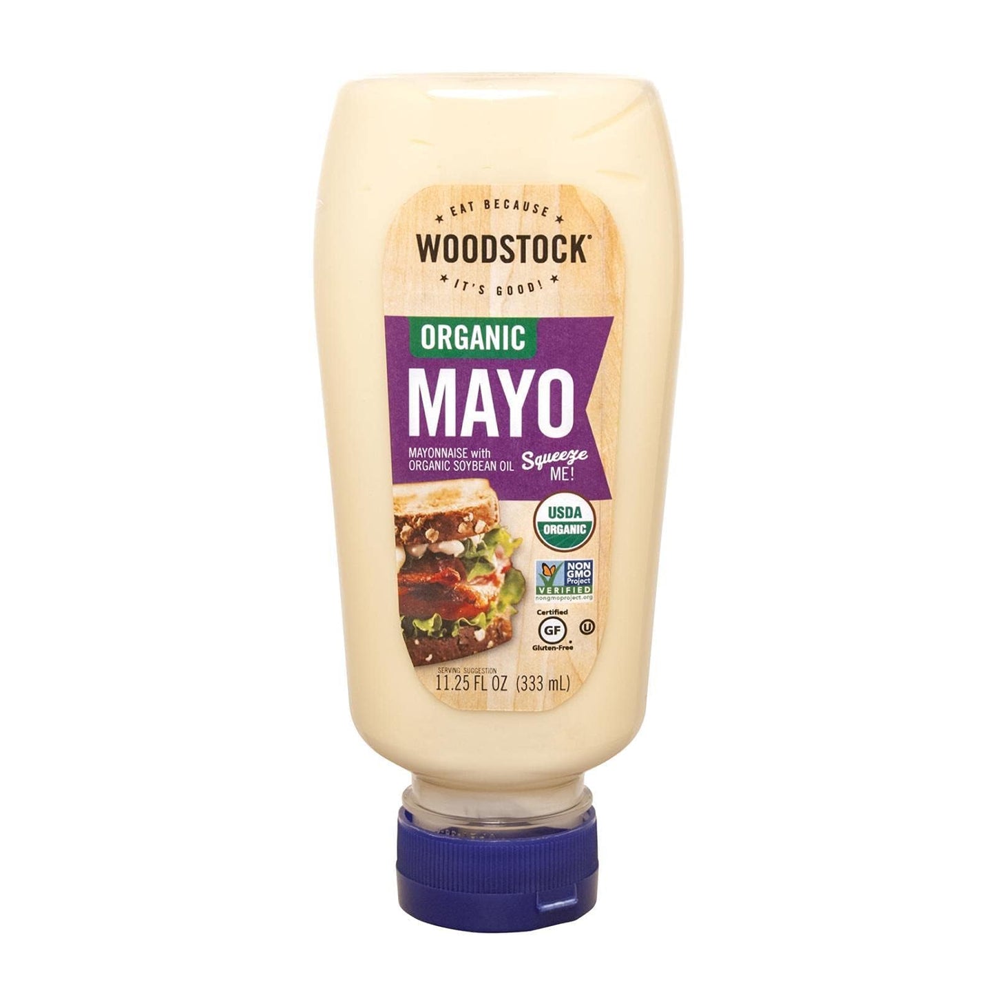 Woodstock Farms B01746 Woodstock Mayonaise- Squeezable - 12X11.5 Oz