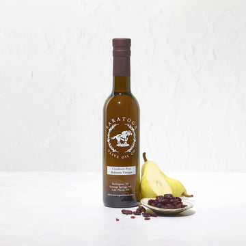 Saratoga Olive Oil Company Cranberry Pear White Balsamic Vinegar 375ml (12.7oz)