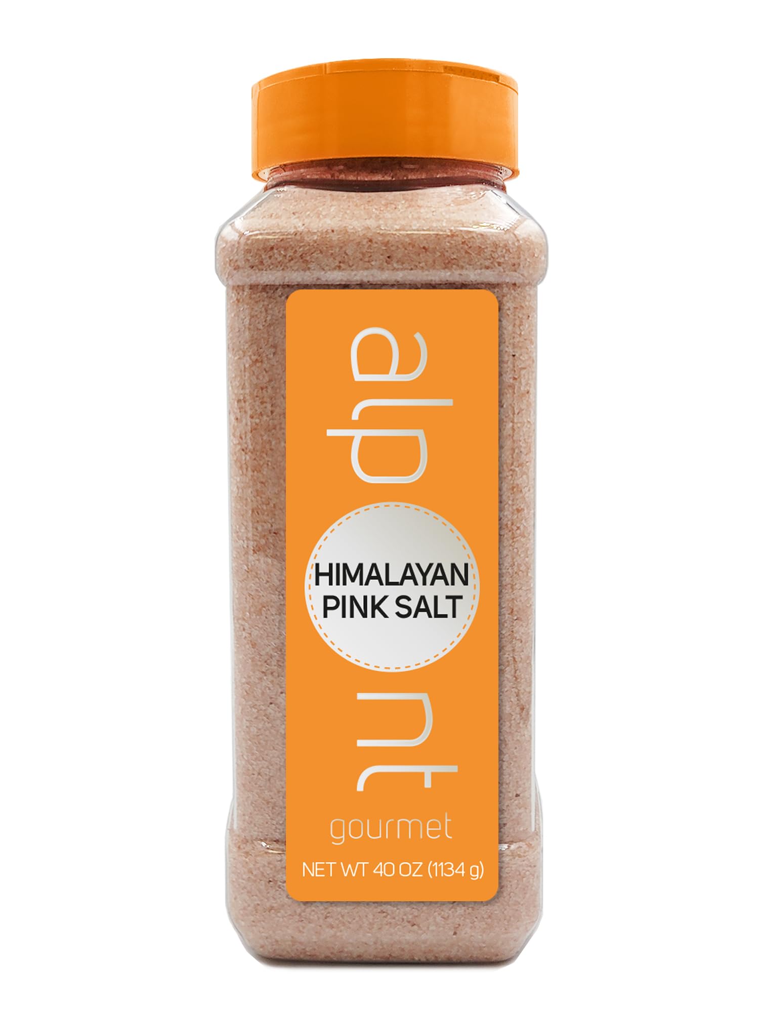 Alpont Gourmet Himalayan Pink Salt Fine Grain 40Oz (1134G), All Natural, Non-Gmo, Packed To Keep It Fresh, Premium Quality