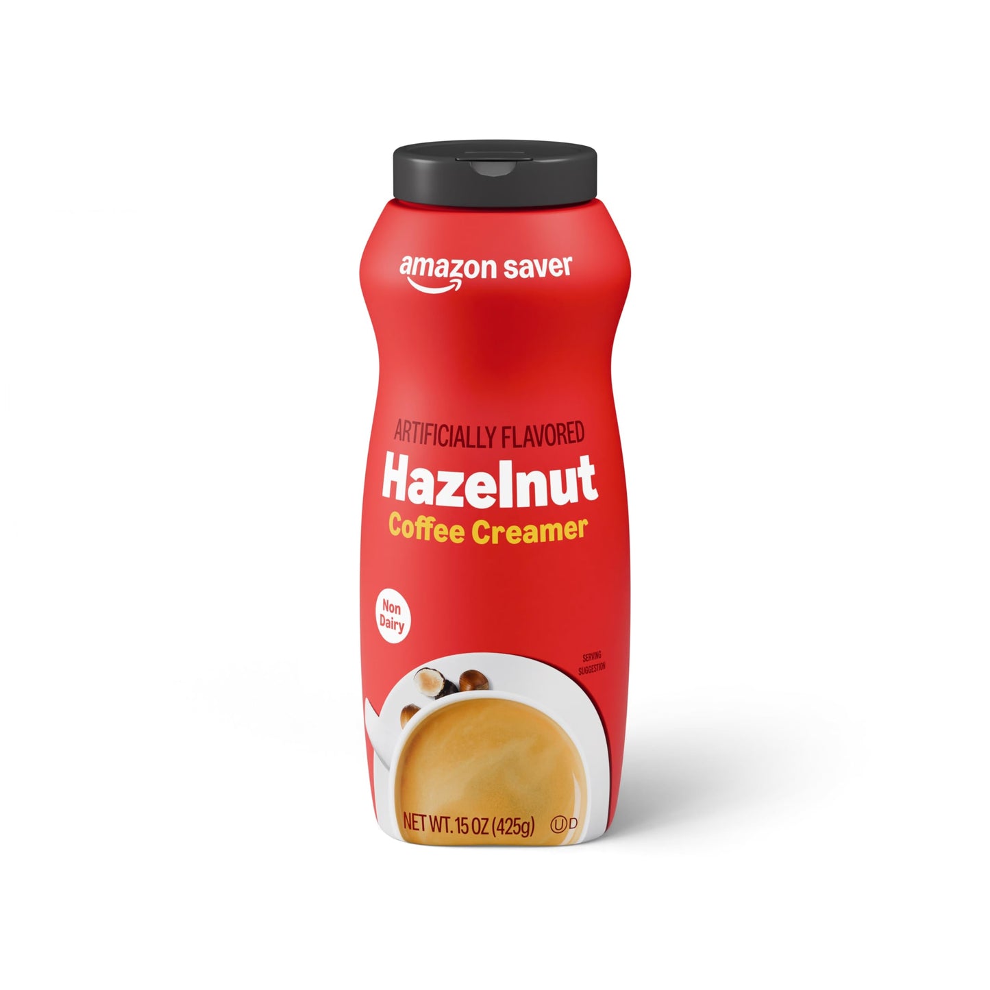 Amazon Saver Hazelnut Coffee Creamer, 15 Oz, Previously Happy Belly, Pack of 1