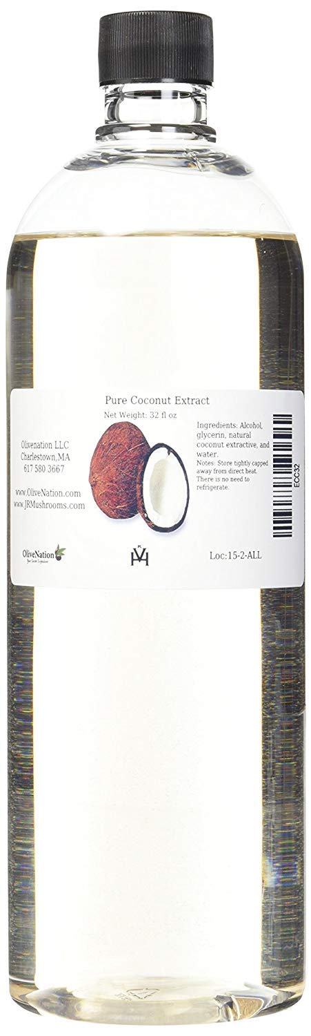 OliveNation Premium Coconut Extract - 32 ounces - Gluten free, Sugar free also bake and freeze-proof Perfect for Smoothie, iced 