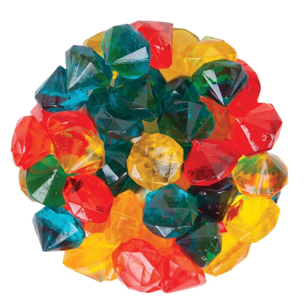 NY Spice Shop Fruit Gems 3D Gummy Candy Bulk - 1 Pound 3D Gummies Candies Gems for Cakes - Gummies Fruity Snacks Unique Candy