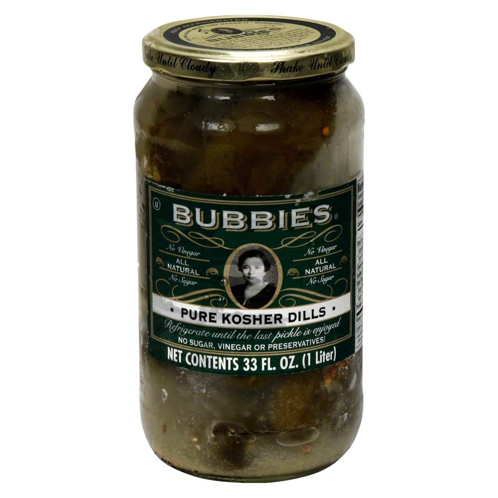 Bubbies Pure Kosher Dill Pickle 33.0 OZ(Pack of 3)