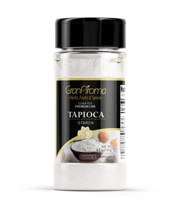 GranAroma Tapioca Starch, 4.2 oz, Culinary Quality, Corn Starch Replacement, Tapioca Flour