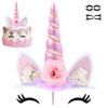 Unicorn Cake Topper Unicorn Birthday Party Supplies Unicorn Cake Decoration Pink Unicorn Horn Cake Topper Unicorn Birthday Decor
