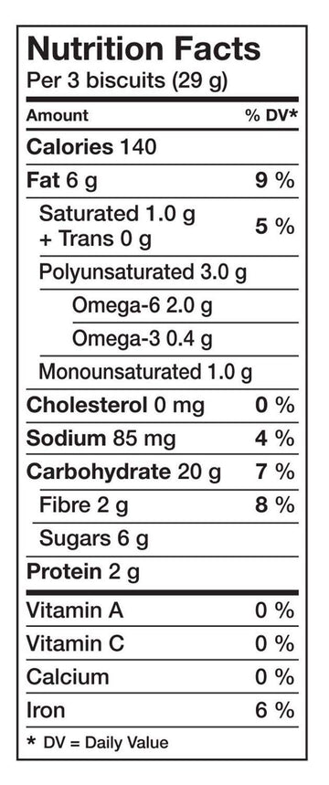 Peek Freans Blueberry Brown Sugar with Flax Lifestyle Selections Cookies, 290g/10oz, 2-Pack {Imported from Canada}
