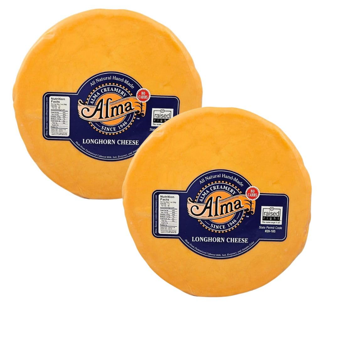 Generic Alma Cheese Full Moon - Longhorn Mild Cheddar (Pack of 2)
