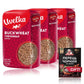 Uvelka Buckwheat Groats Extra, 3X1500 Gr (9.9 Pounds Total) + Ground Black Pepper For Free