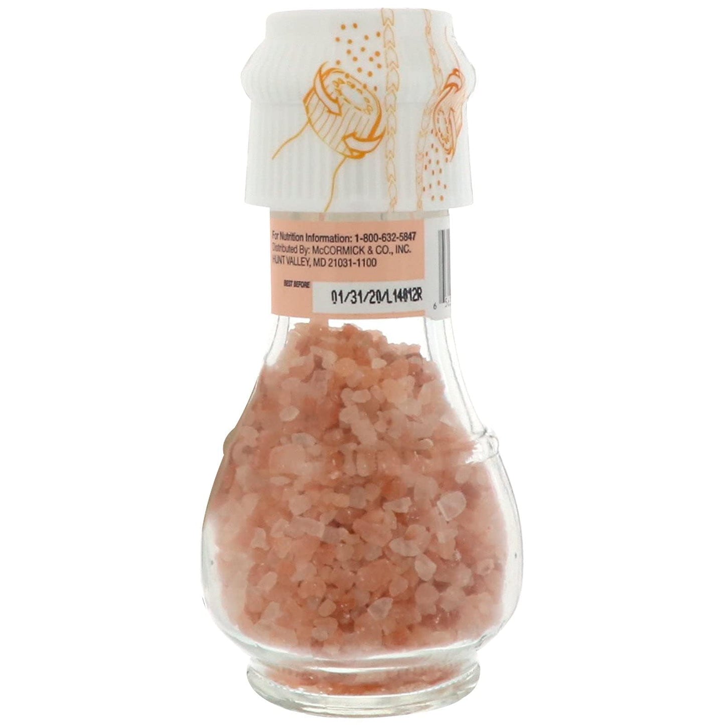 Drogheria & Alimentari All Natural Pink Himalayan Salt Mill, 3.18 Oz (Pack Of 6)