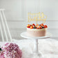 Happy 13 Th Birthday Cake Topper,Mirrored Gold Acrylic Durable Cake Topper,13Th Birthday Party Cake Decorations, Hello 13Th Year