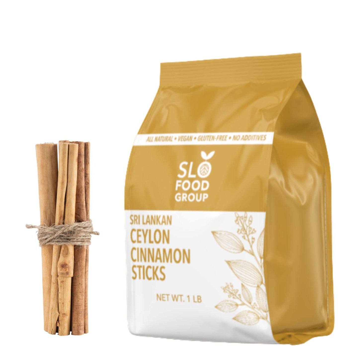 Slofoodgroup Ceylon Cinnamon Sticks - Pure Ceylon Quills - 1 lb - Brown - 5 Inch Cut - Spice from Sri Lanka - True Cinnamon