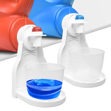 [2 Pack] Laundry Detergent Cup Holder, Laundry Detergent Holderr For Most Economic Sized Bottles, No More Leaks Or Mess For Laun