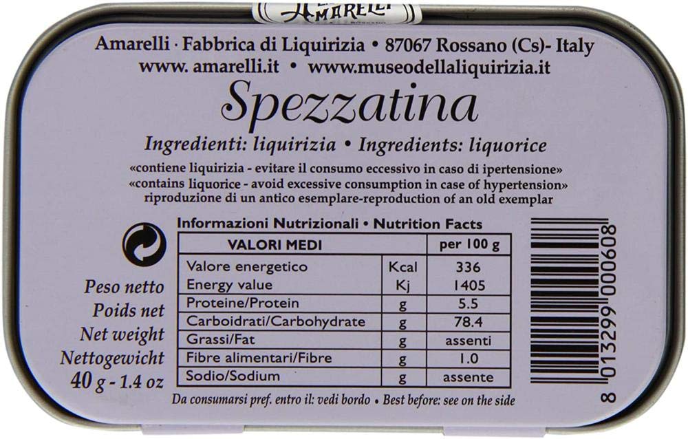 Amarelli, Rossa Liquorice Tin, 1.4 Ounce