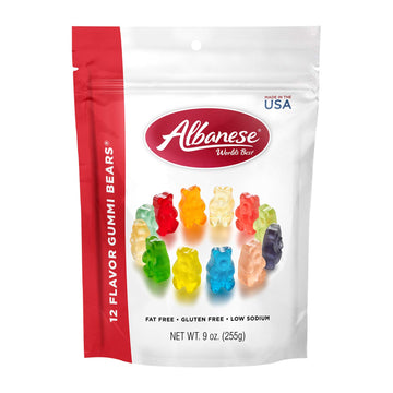 Albanese World'S Best 12 Flavor Gummi Bears, 9 Oz
