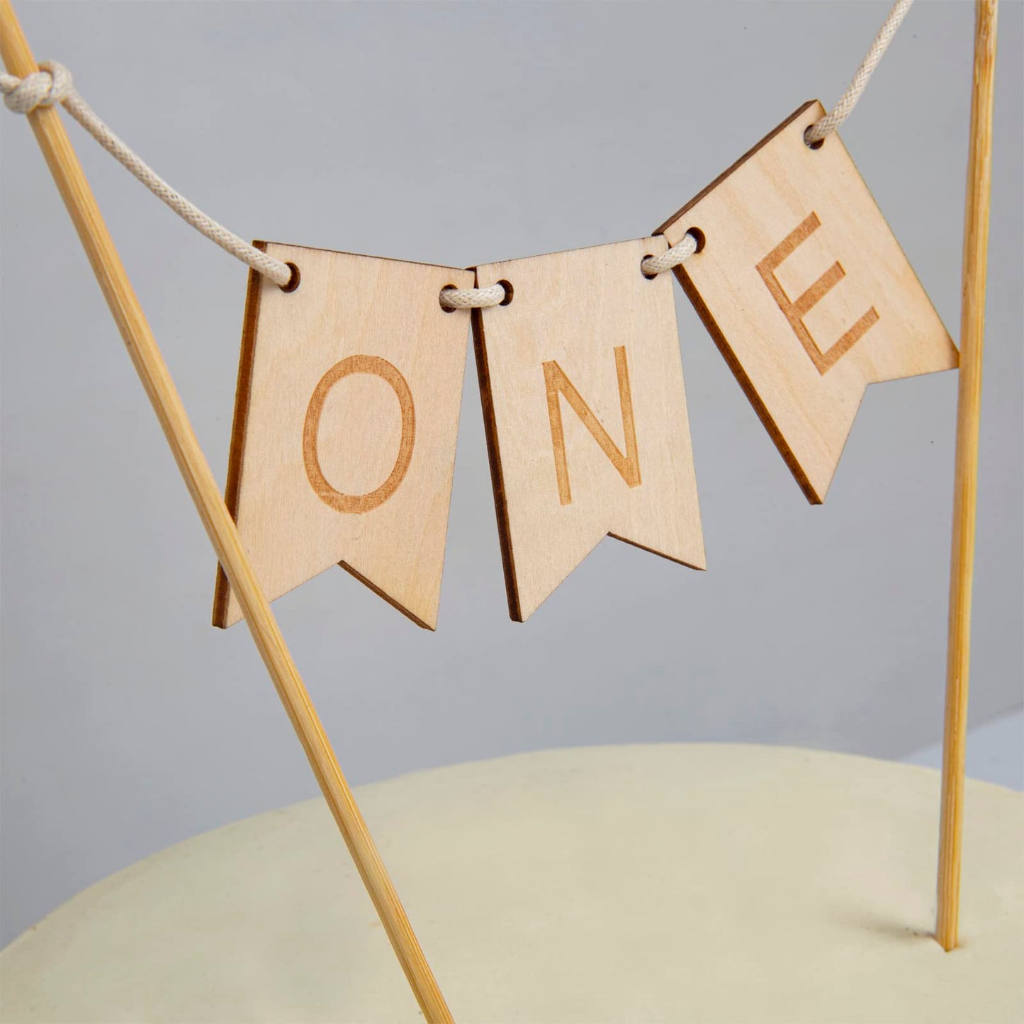 Wood One Cake Topper - 1 St Birthday Cake Decorations, First Birthday Cake Topper, Cake Topper Wood One Banner, Cake Smash Decor