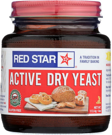Red Star Active Dry Yeast 4-Ounce Jars (Pack of 3)