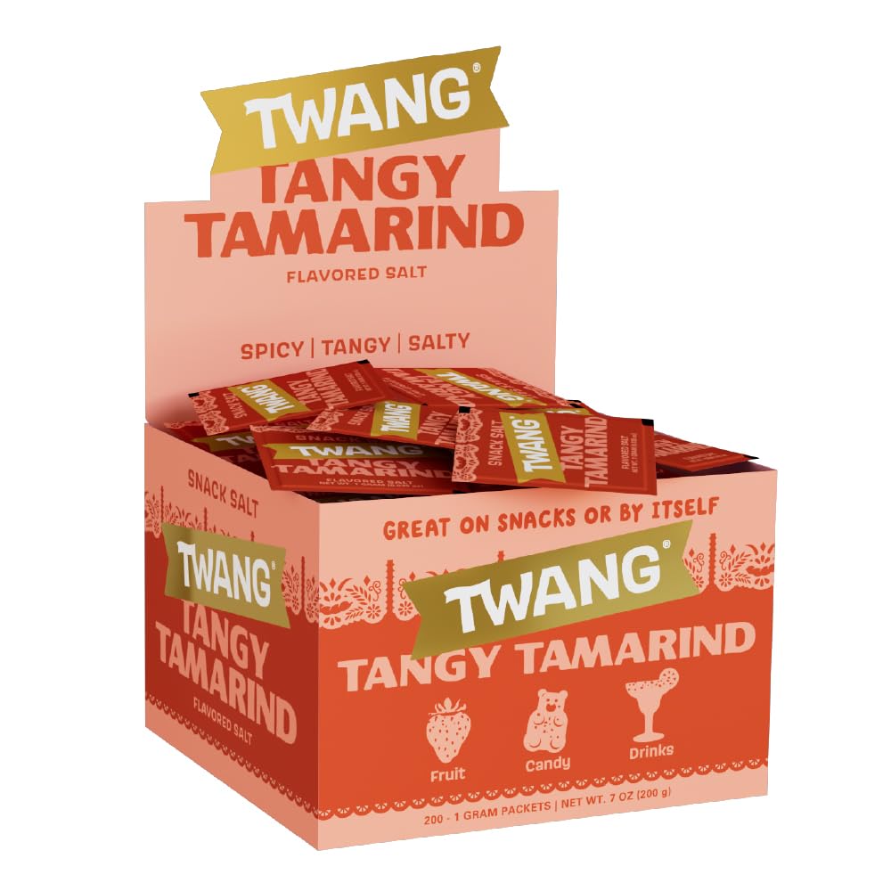 Twang Tamarind Snack Salt Packet, Box of 200, 0.04 Ounce Each