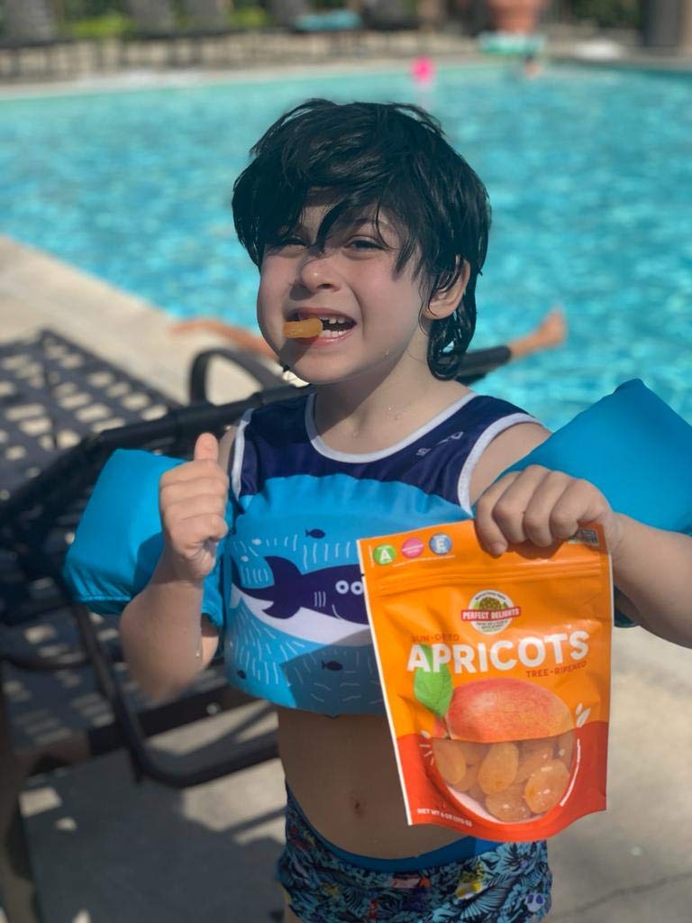Perfect Delights Sun-Dried Turkish Apricots, Vegan & Healthy Fruit Snack for Kids and Adults - Single Pack (32 oz)