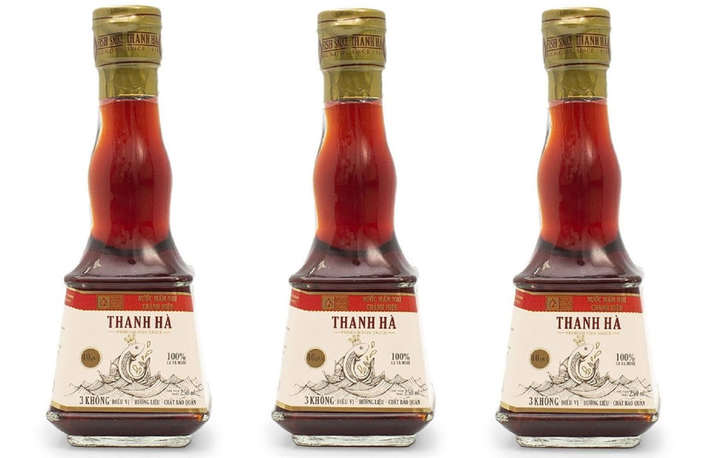 3 Packs - Thanh Ha Premium Fish Sause 40N - 250ml