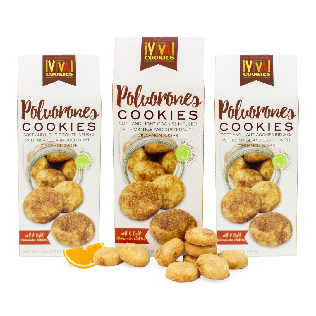 Too Good Gourmet Hispanic Cookies Assorted: Polvorones Cookies Pack of 3, 6oz. Boxes | Irresistibly Sweet, Perfect for Celebrati