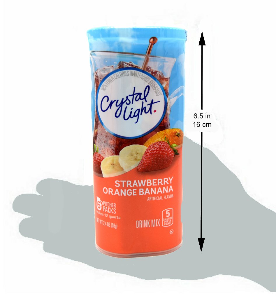 Crystal Light Strawberry Orange Banana, 6 Count (Pack Of 3)