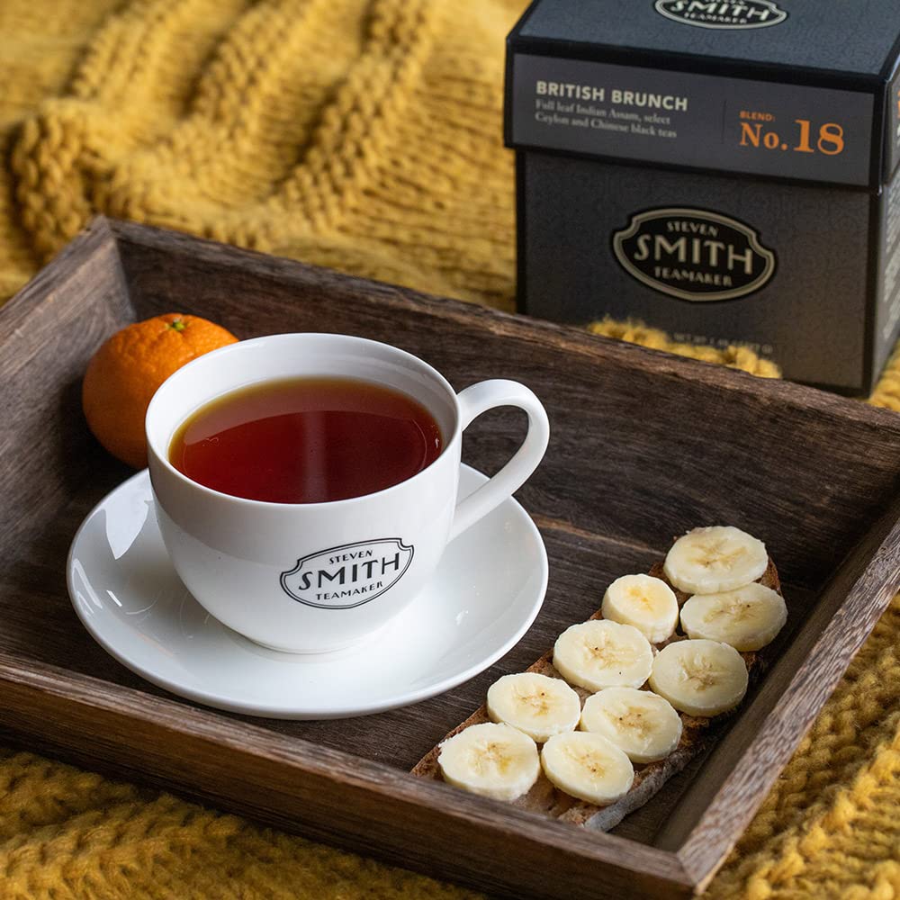 Smith Teamaker | British Brunch No. 18 - Assam, Ceylon & China Black Tea | Sugar-Free, Non-Gmo, Plant Based Caffeinated Full Lea