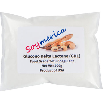 Soymerica Tofu Coagulant - 200g enhanced Glucono Delta Lactone (GDL). Food Grade. 100% Product of USA