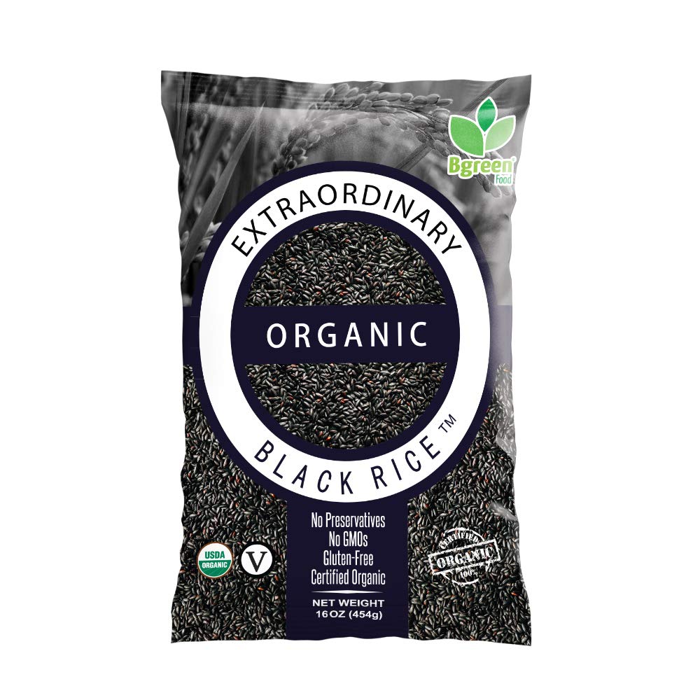 Big Green Organic Food- Extraordinary Black Rice, Gluten-Free, Non-Gmo, Vegan, Kosher (5)