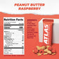 Atlas Bar - 20g Protein, 1g Sugar, 0g Seed Oils, 0g Artificial Sweeteners (36 Count, Peanut Butter Raspberry)